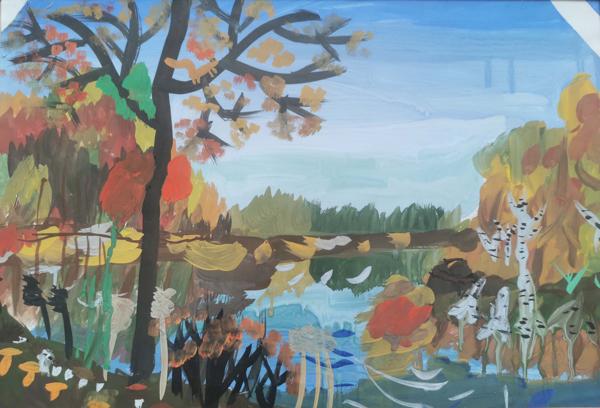 Autumn Forest (Gouache)