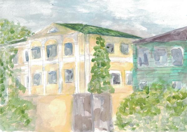 12 Pushkina Street (Watercolor)